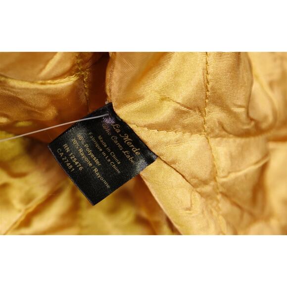 La Merde Brown Herringbone Hooded Bomber Jacket Coat Men's Medium - Picture 9 of 9